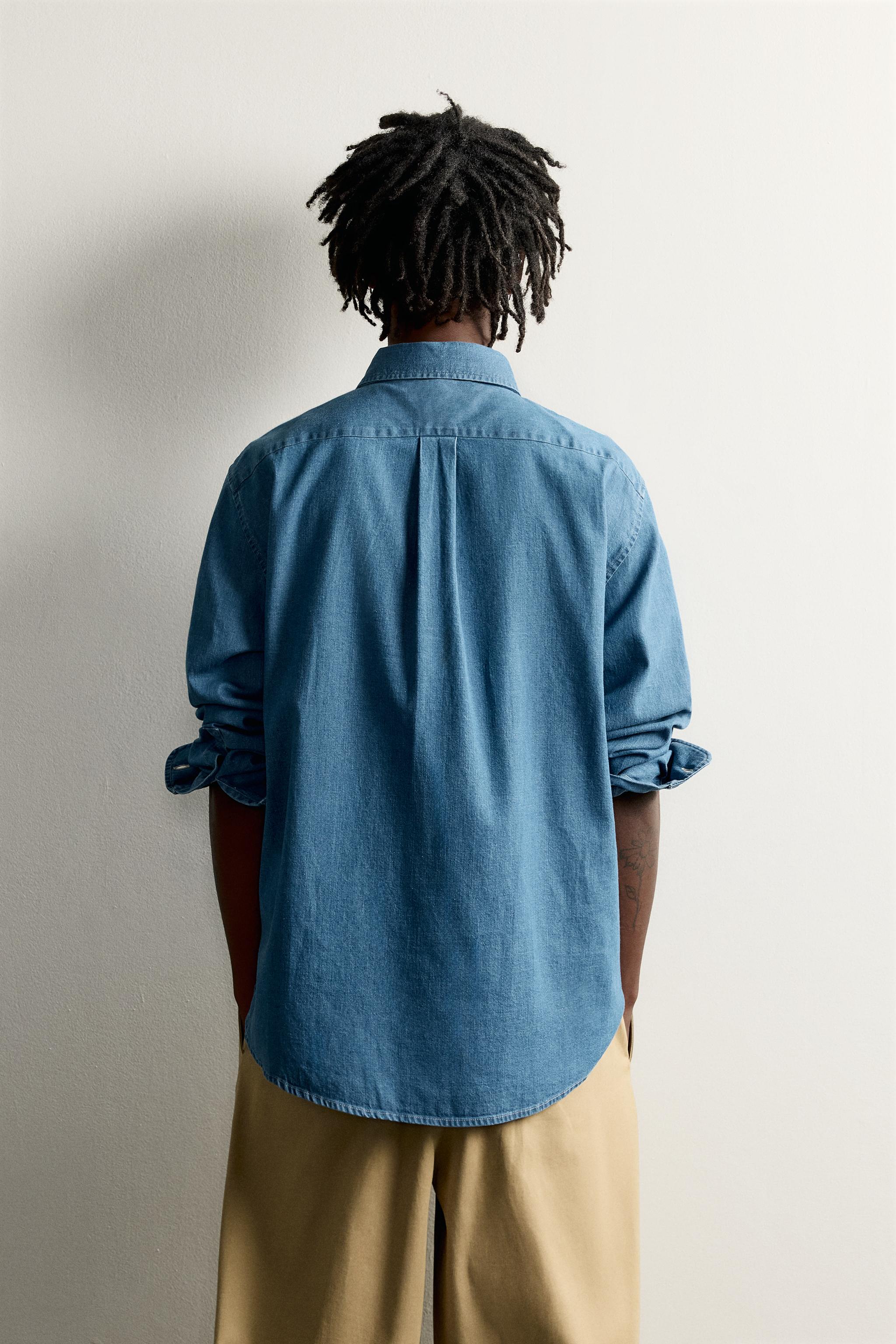 CHEMISE EN JEAN BRODÉE FRUIT OF THE LOOM™